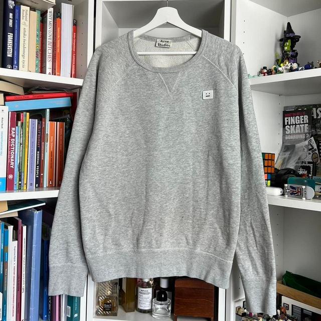 Acne Studios Men's Sweatshirt - Grey - M on Productcaster.