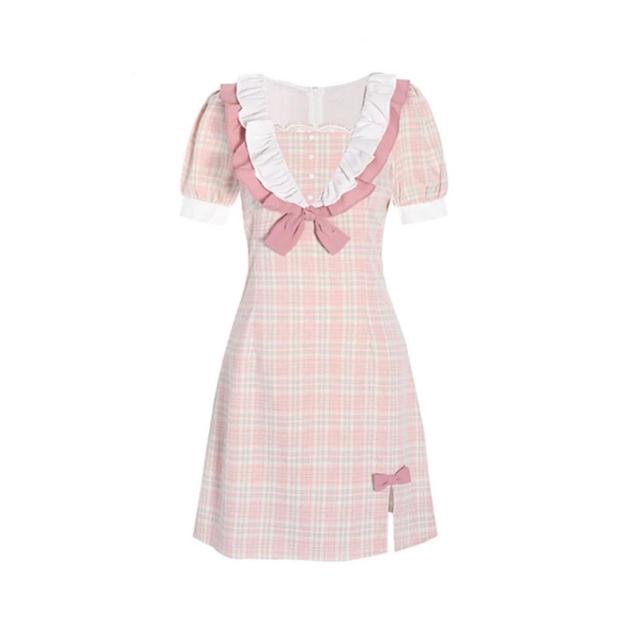 Women's Dress - Pink/White - S on Productcaster.