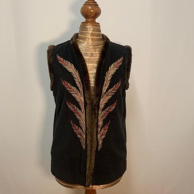 Bob Mackie Women's Gilet - Black/Brown - S on Productcaster.