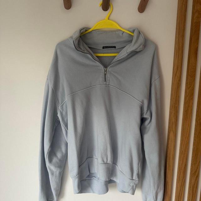 Brandy Melville Women's Sweatshirt - Blue/Grey - 8 on Productcaster.