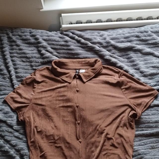 H&M Women's Shirt - Brown - XXL on Productcaster.