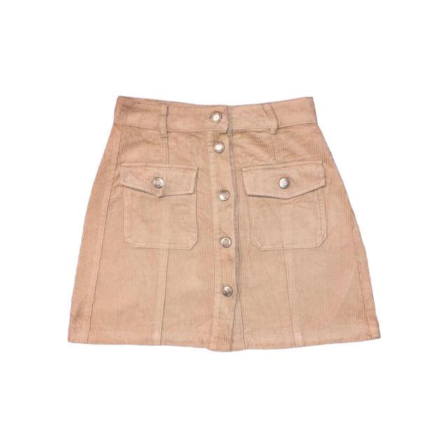 Stradivarius Women's Mini Skirt - Cream - UK 6 on Productcaster.