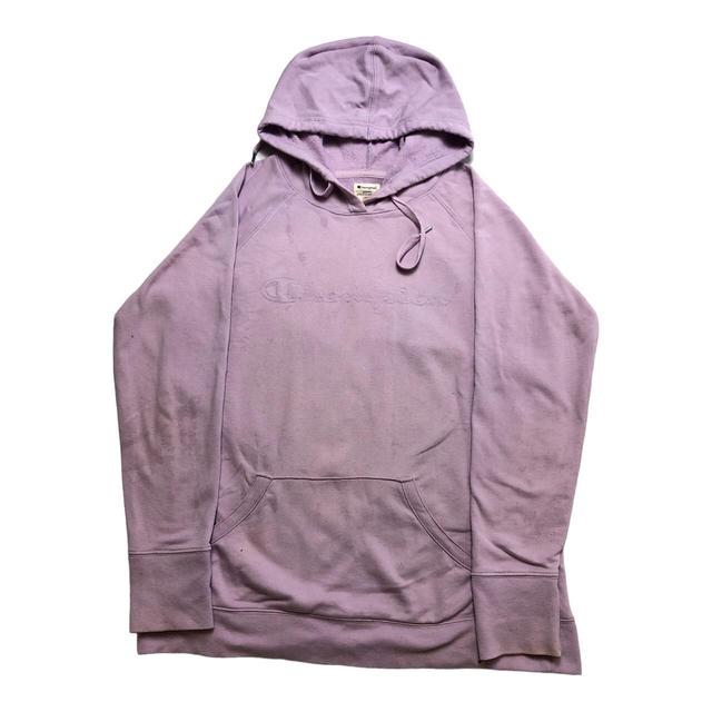 Champion Men's Hoodie - Pink - L on Productcaster.