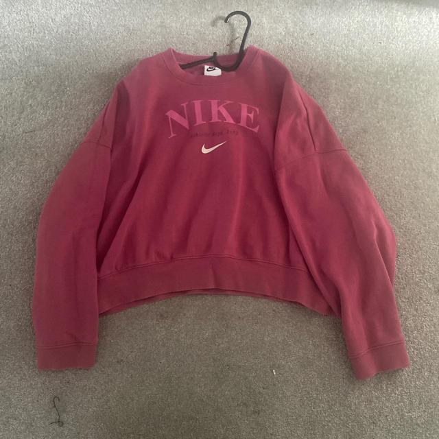 Nike Women's Sweatshirt - Pink/White - 10 on Productcaster.