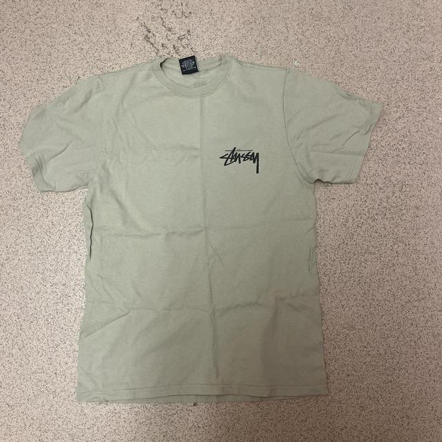 Stüssy Men's T-shirt - Khaki/Cream - S on Productcaster.