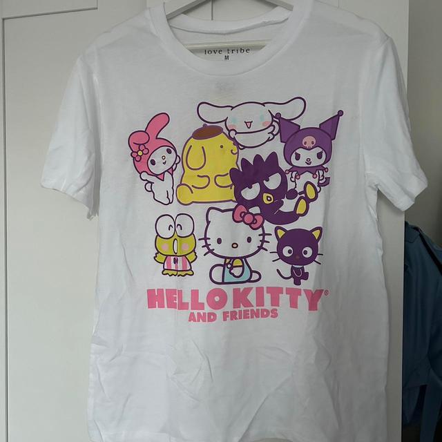 Sanrio Women's T-shirt - White/Multi - M on Productcaster.