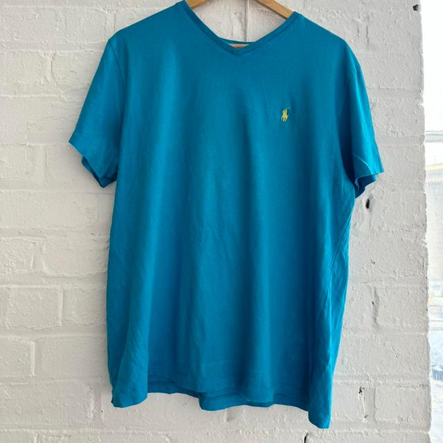 Polo Ralph Lauren Men's T-shirt - Blue - L on Productcaster.