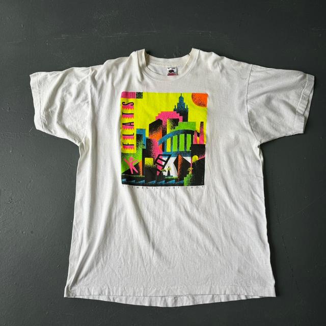 Fruit of the Loom Men's T-shirt - White/Multi - L on Productcaster.