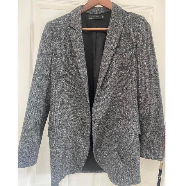 Zara Women's Tailored jacket - Black/Grey - UK 8 on Productcaster.