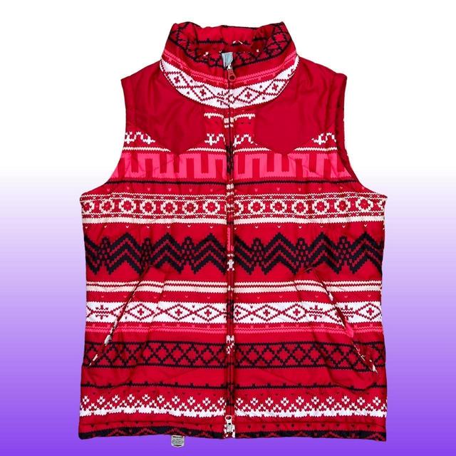 Nike Men's Gilet - Red/White - L on Productcaster.