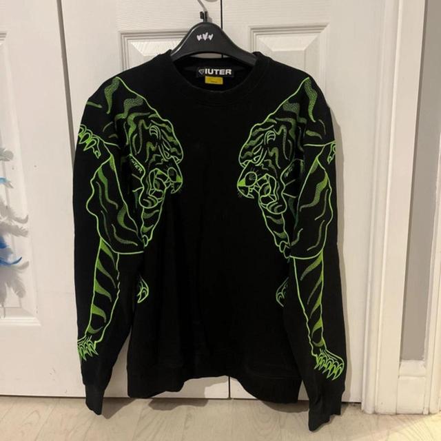 Women's Jumper - Black/Green - 8 on Productcaster.