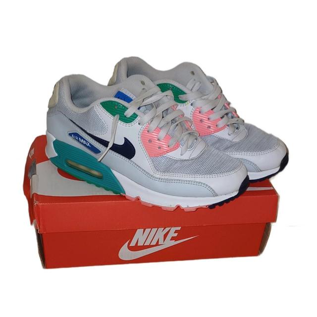 Nike Women's Trainers - Pink/Green - UK 8 on Productcaster.