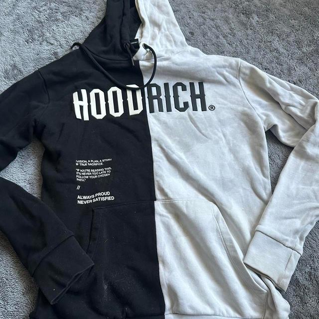 Hoodrich Men's Hoodie - Black/White - M on Productcaster.