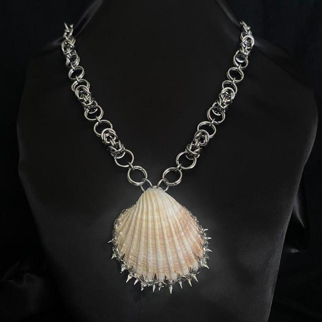 Handmade Women's Necklace - Silver on Productcaster.