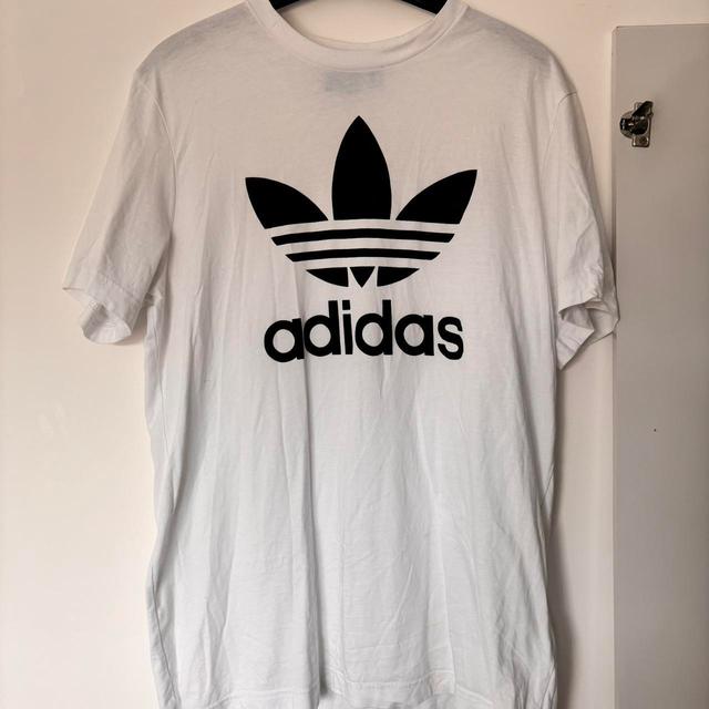 Adidas Men's T-shirt - White/Black - L on Productcaster.