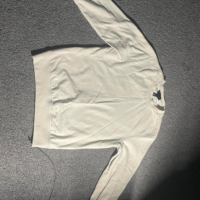 H&M Men's Sweatshirt - White/Cream - S on Productcaster.