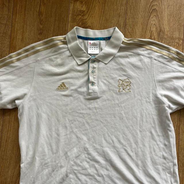 Adidas Men's T-shirt - White/Blue - L on Productcaster.