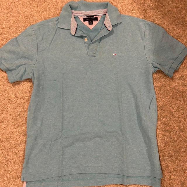 Tommy Hilfiger Men's Polo shirt - Blue - L on Productcaster.