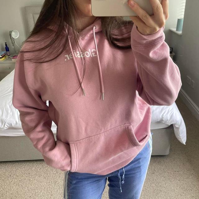 Glossier Women's Hoodie - Pink - S on Productcaster.