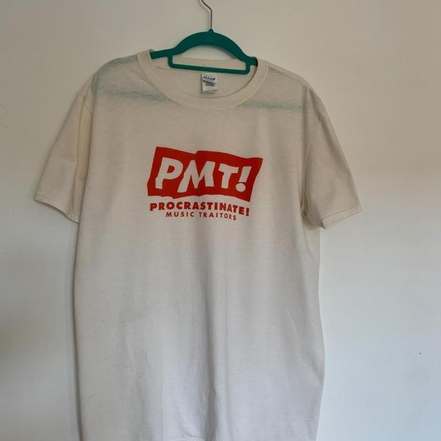 Men's T-shirt - White/Cream - M on Productcaster.