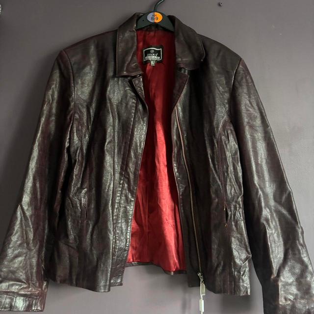 Women's Jacket - Burgundy/Red - UK 12 on Productcaster.