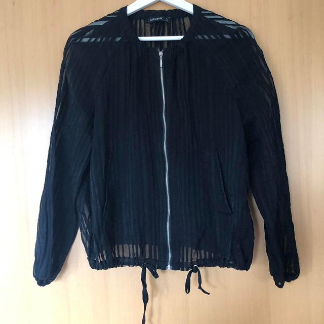 Zara Women's Bomber Jacket - Black - UK 6 on Productcaster.