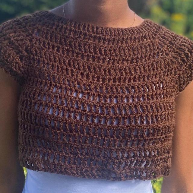 Women's Crop top - Brown - XXL on Productcaster.