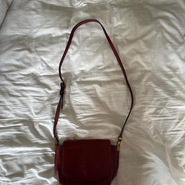 Vintage Women's Crossbody bags - Burgundy/Gold on Productcaster.