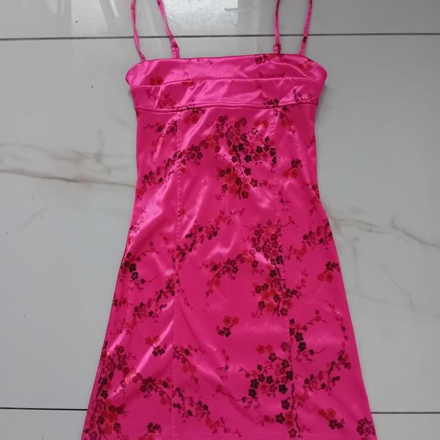 Urban Outfitters Women's Slip Dress - Pink/Black - 8 on Productcaster.