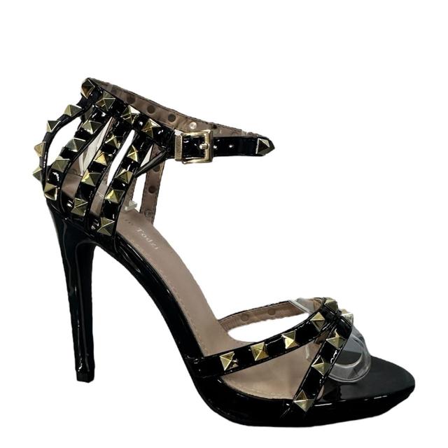 Buckle Women's Sandals - Black/Gold - UK 3 on Productcaster.