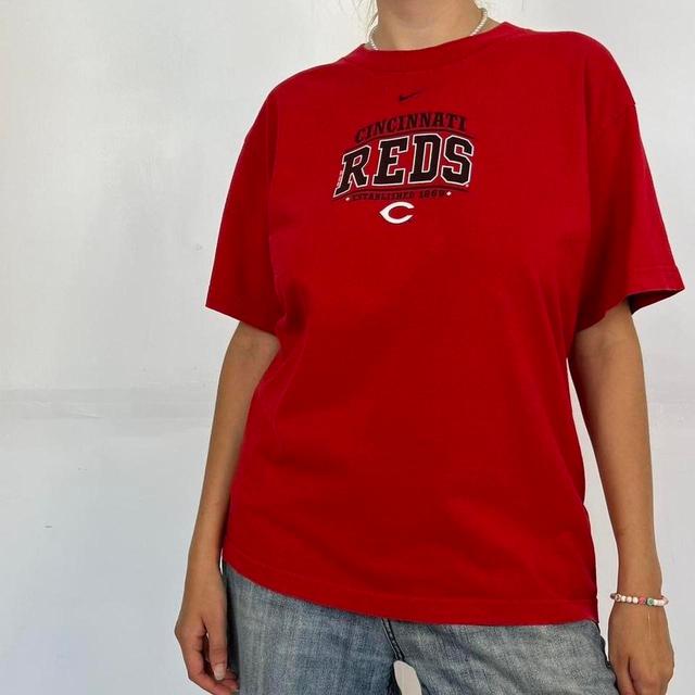 Nike Men's T-shirt - Red - S on Productcaster.