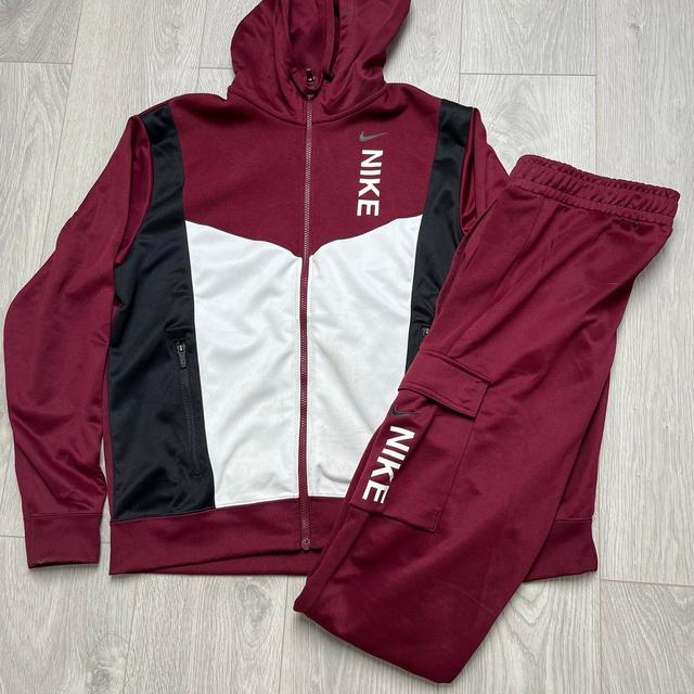 Nike Men's Jumpsuit - Burgundy/Black - M on Productcaster.