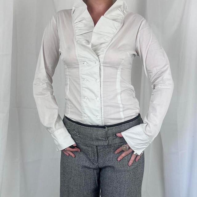 Vintage Women's Shirt - White - S on Productcaster.