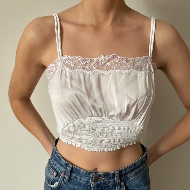 Zara Women's Crop top - White - 10 on Productcaster.