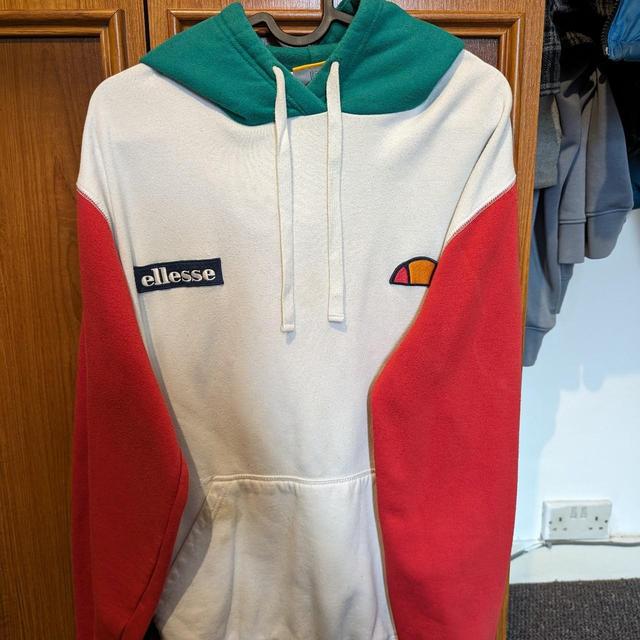 Ellesse Men's Hoodie - White - S on Productcaster.