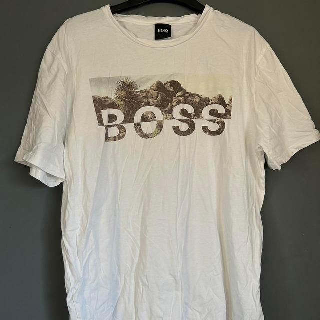 BOSS Men's T-shirt - White - M on Productcaster.