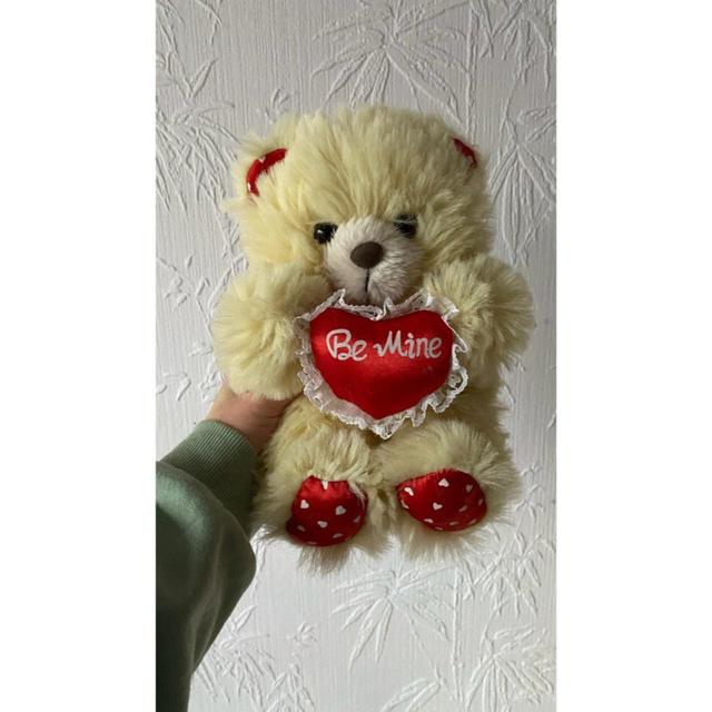 Vintage Stuffed animal - Cream/Red on Productcaster.