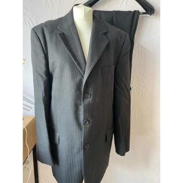 Windsor Men's Suit - Grey/Black - L on Productcaster.