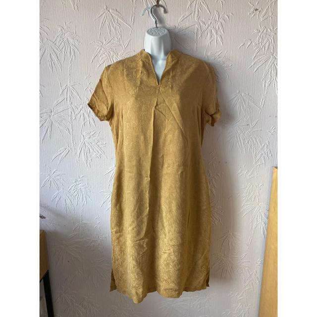 St Michael Women's Bodycon Dress - Yellow/Gold - 12 on Productcaster.