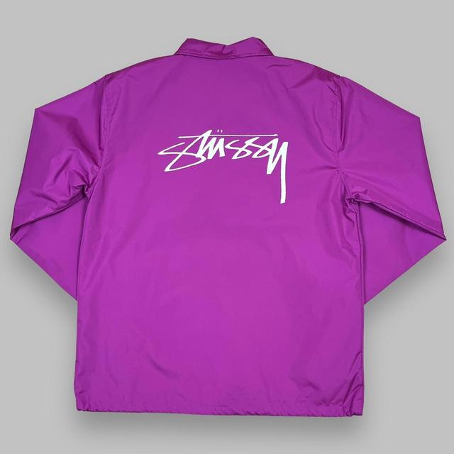 Stüssy Men's Varsity Jacket - Purple - L on Productcaster.