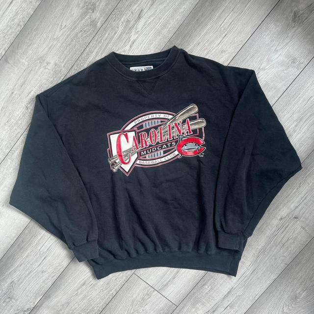 Vintage Men's Sweatshirt - Black/Red - XL on Productcaster.