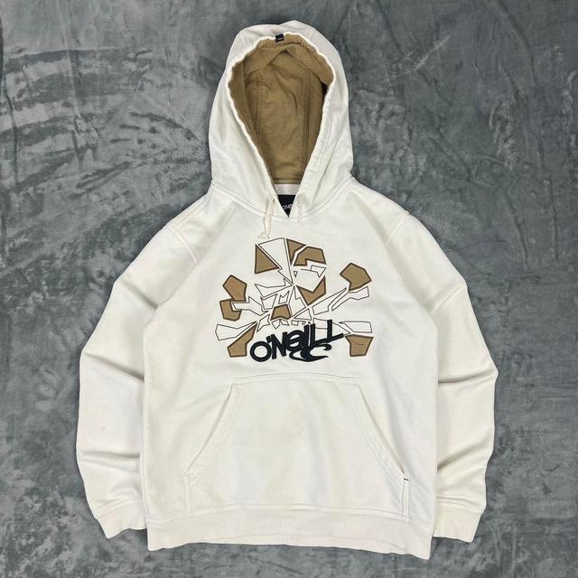 O'Neill Men's Hoodie - White/Gold - S on Productcaster.