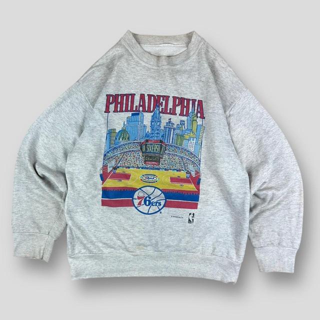 Vintage Men's Sweatshirt - Grey - M on Productcaster.