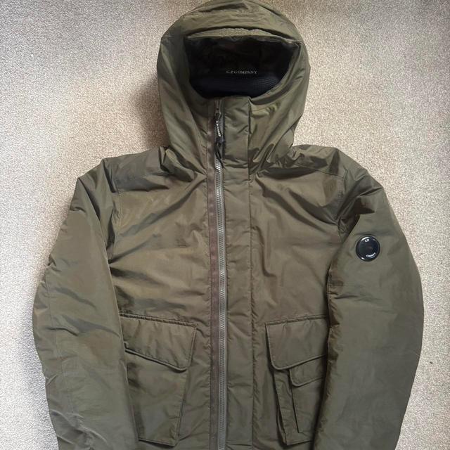 CP Company Men's Puffer Jacket - Green/Khaki - M on Productcaster.