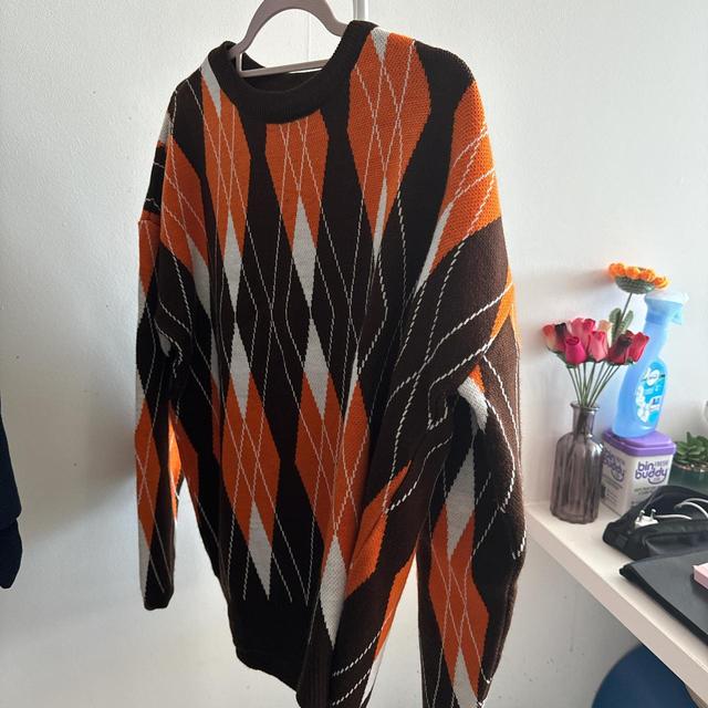 Women's Jumper - Brown/Orange - M on Productcaster.