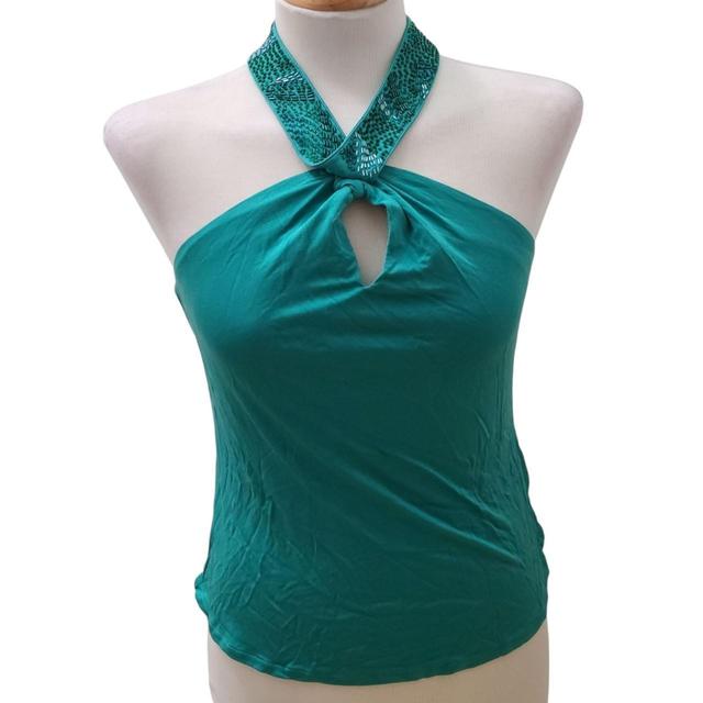 Karen Millen Women's Vest - Green - 6 on Productcaster.