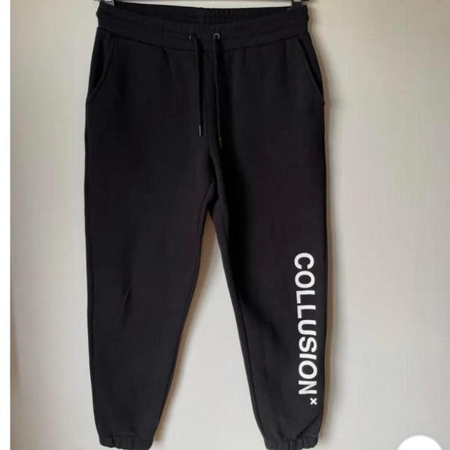 Collusion Men's Sweatpants - Black - S on Productcaster.