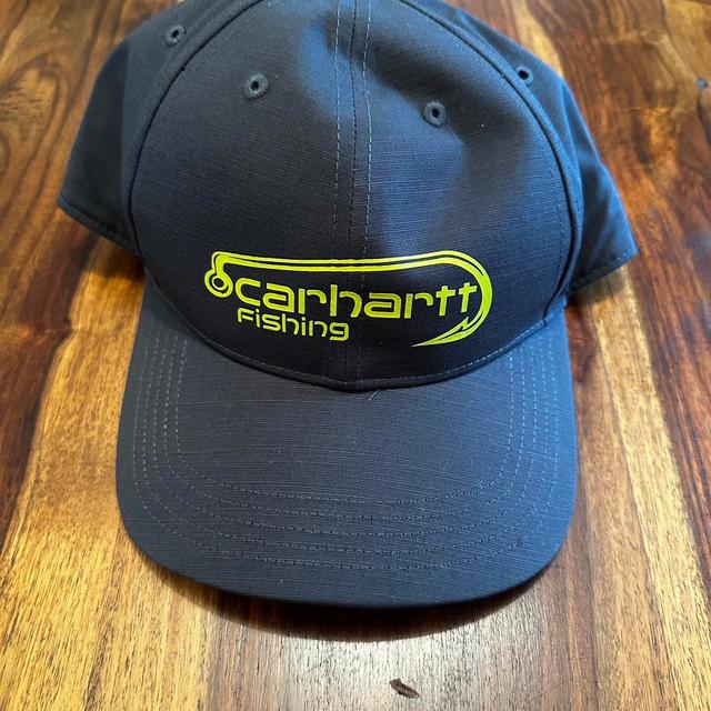 Carhartt Men's Caps - Navy/Yellow on Productcaster.