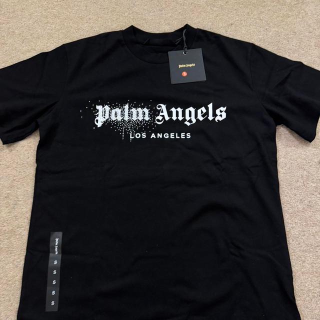 Palm Angels Men's T-shirt - Black - S on Productcaster.