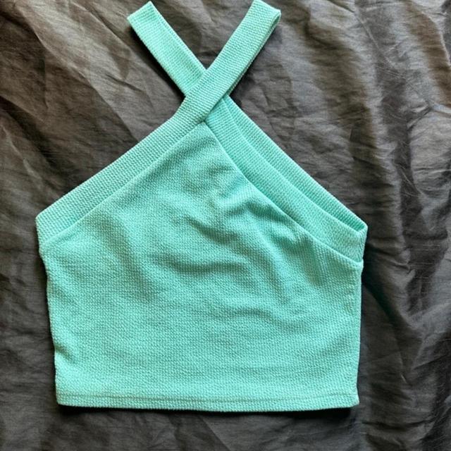 Matalan Women's Crop top - Green/Blue - 8 on Productcaster.